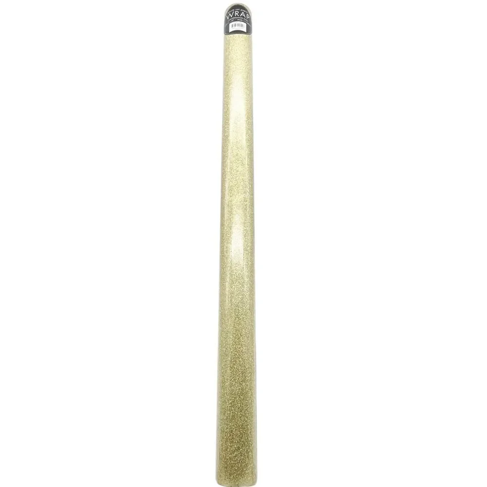 NWT Paper Source Gold Glitter Wrapping Paper Roll 27.5”x59” Designer Gift Wrap
